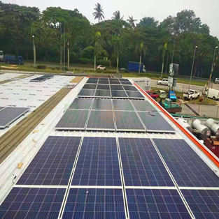 Solar mái tin hình thang Dự án-450KW ở Malaysia